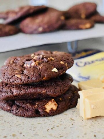 Choc Caramilk Cookies