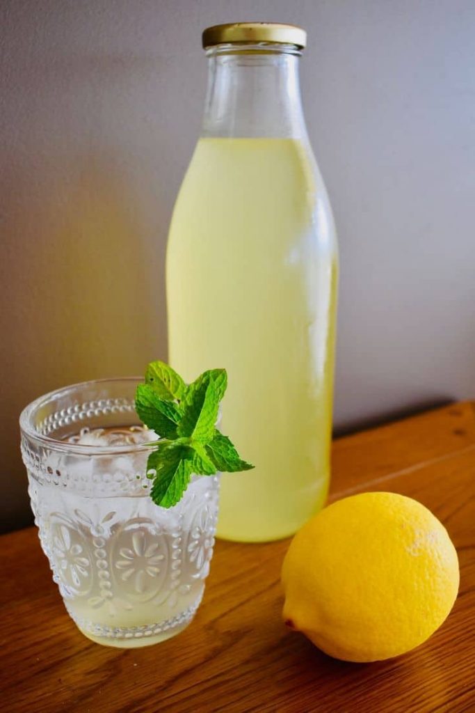 Lemon and Mint Cordial