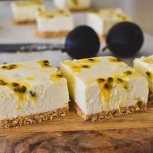 Passionfruit Cheesecake Slice