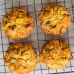 Cornflake cookies on baking tray.