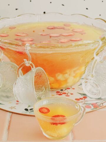 Fruit Punch in a punch bowl.