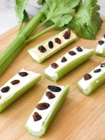 Ants on a log.