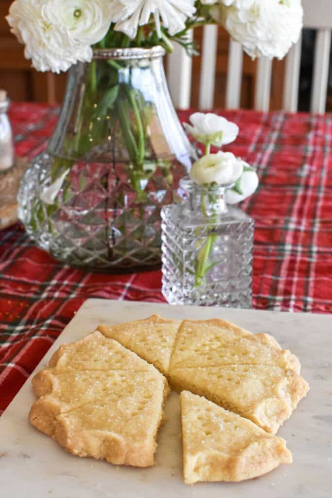 Scottish shortbread made in petticoat tails.