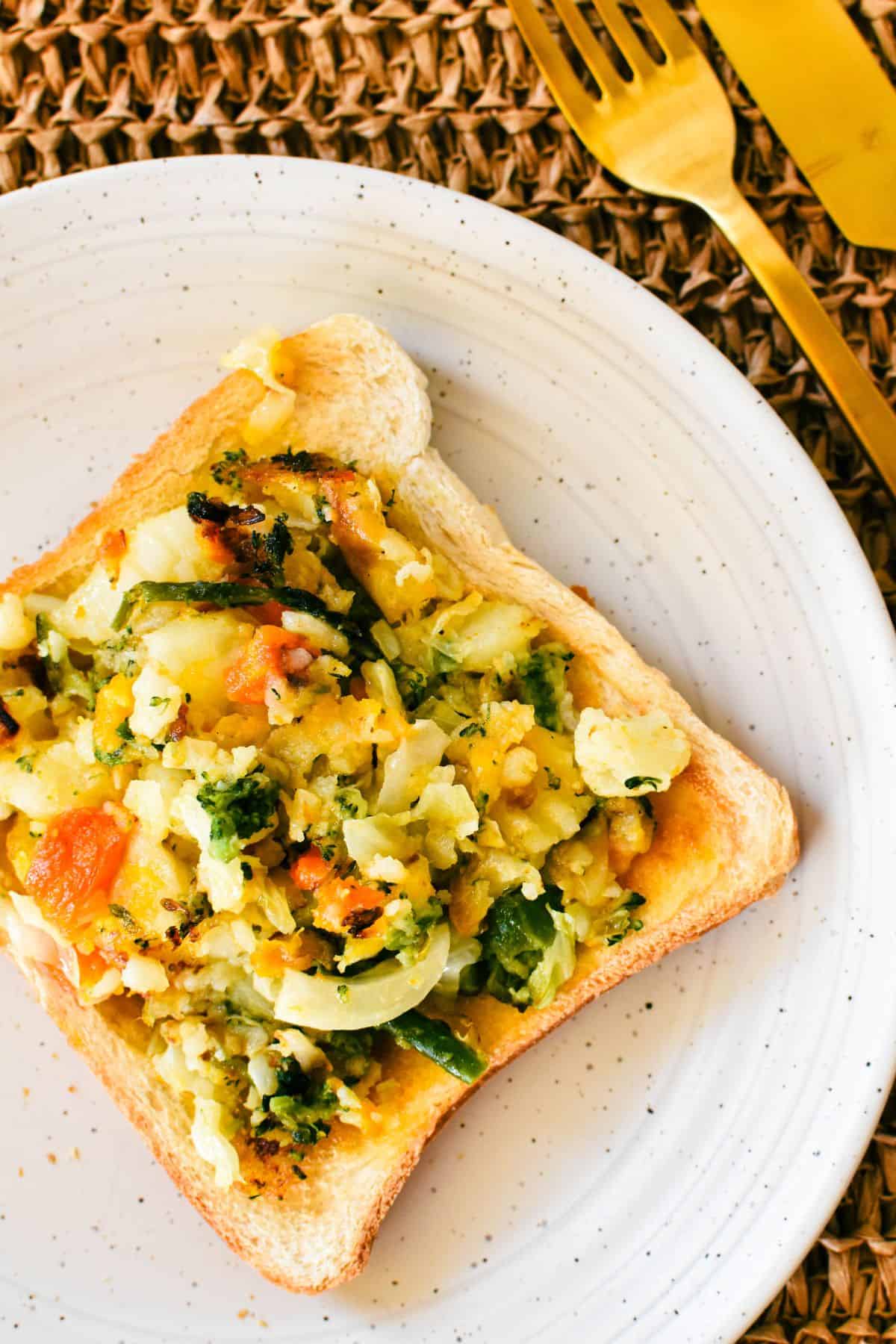Bubble and Squeak on toast.